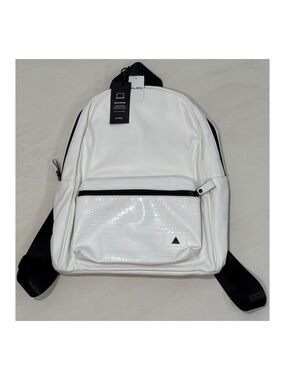 ALDO White Backpack with Black Straps